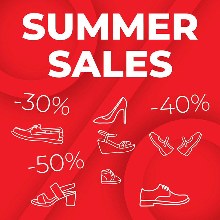 Enjoy our summer sales on women's and men's shoes  