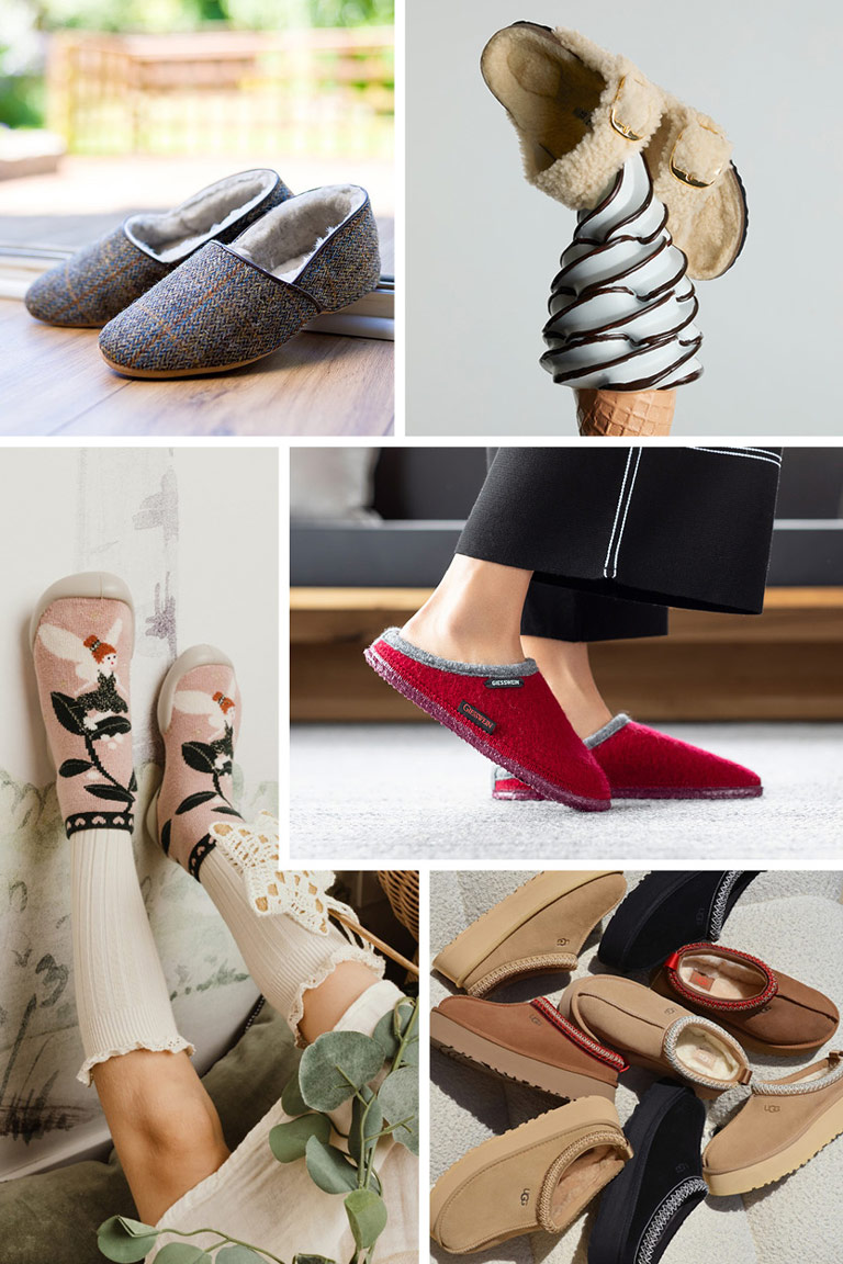 Christmas gift ideas: slippers for women, men and kids