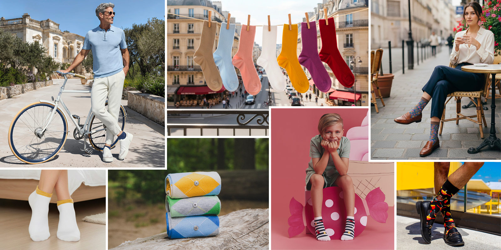 Special offer on Doré Doré, Falke, Burlington, Happy Socks brands: get the 4th item for free! 
